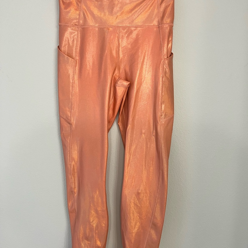 Fabletics Shimmering Peach Leggings